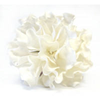 Pěnová květina - bílá hortenzie