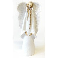 Bílý dekorativní anděl - menší