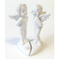 Dvojice andělů na srdíčku