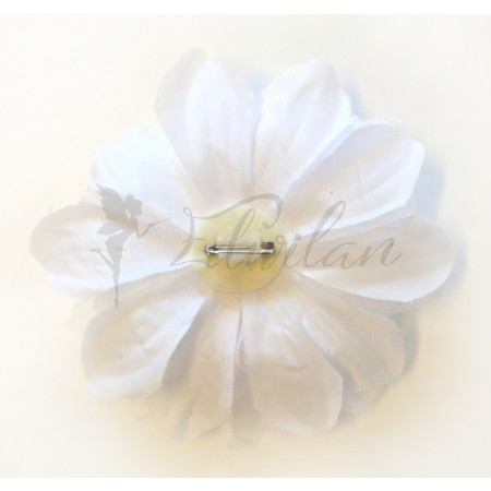 Květ na špendlíku - bílý