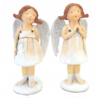 Sada andělíčků v oranžových šatech - 2ks (902)