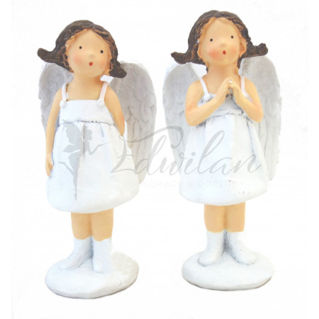 Sada andělíčků v bílých šatech - 2ks (902)