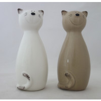 Sada porcelánových kočiček - 2ks