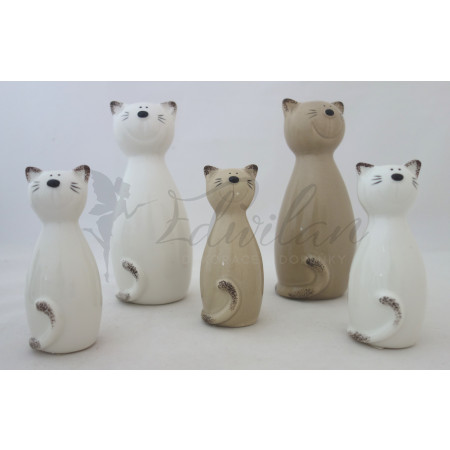 Sada porcelánových kočiček - 2ks