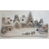 Vánoční zasněžená vesnička