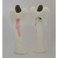 Anděl s ptáčkem - 2ks