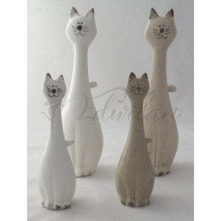 Sada porcelánových koček-2ks