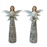 Sada andílků s kovovými křídly - 2ks
