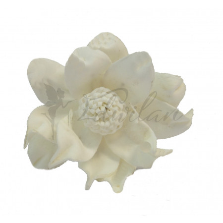 Pěnová bílá květina - 6ks
