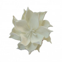 Bílá pěnová květina (101)