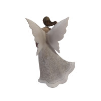 Anděl s květy na šatech - 2ks