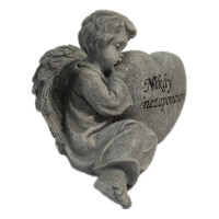 Smuteční anděl se srdcem