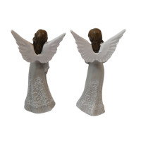 Malý anděl s kovovými křídly - sada 2ks