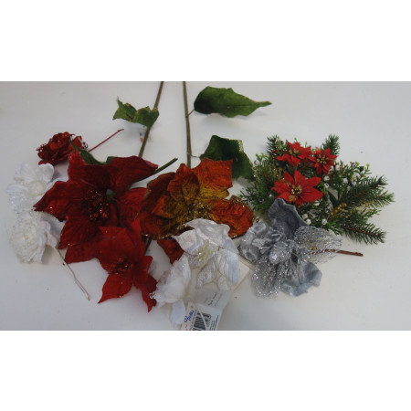 Vánoční květiny - zvýhodněný balíček 10ks