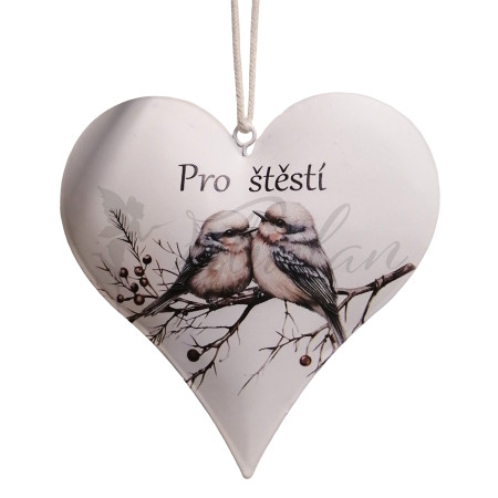Srdce s nápisem ,,Pro štěstí"