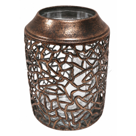 Designový kovový svícen