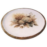Kulatý podnos s motivem hortenzií  (Ø20)
