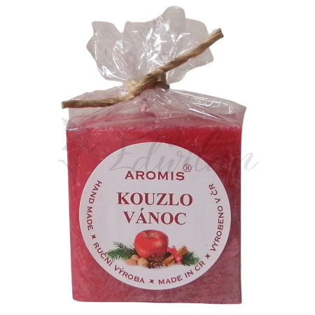Svíčka kostka - Kouzlo Vánoc