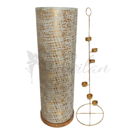 Bílá maxi lampa - na svíčky